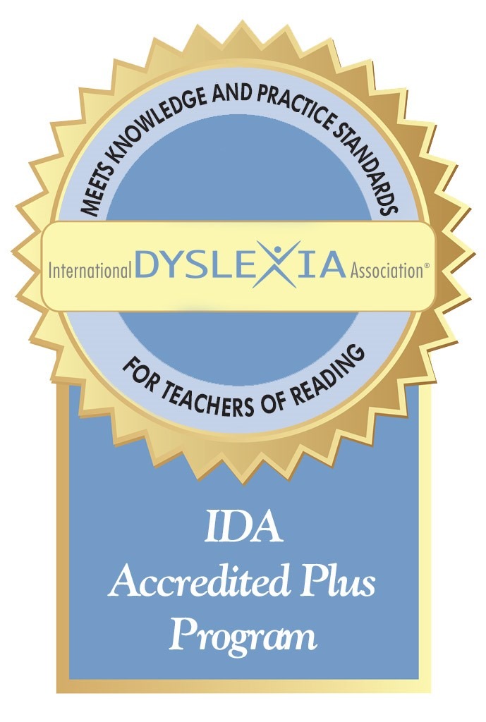 The MEd in Reading Specialist program has an IDA Accredited Plus Program Seal