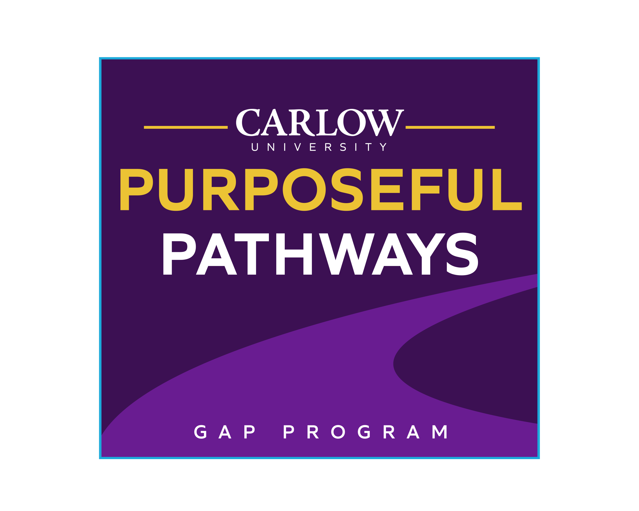 Carlow University Purposeful Pathways, A Gap Program logo