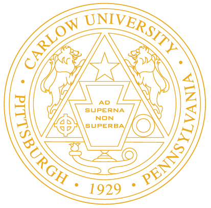 Carlow University Seal in Gold