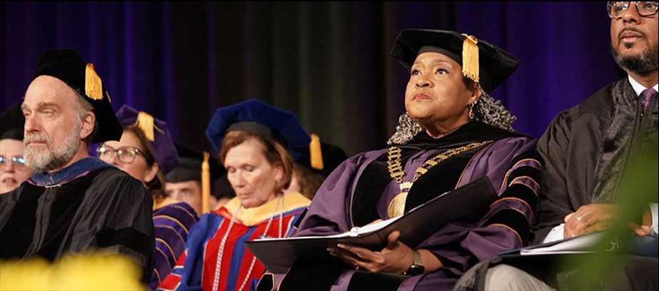 Carlow University administration at commencement