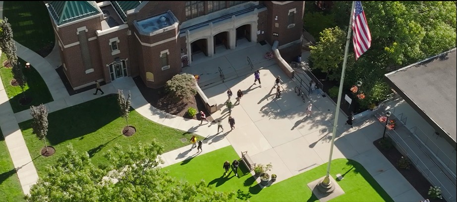 Aerial view of Carlow campus