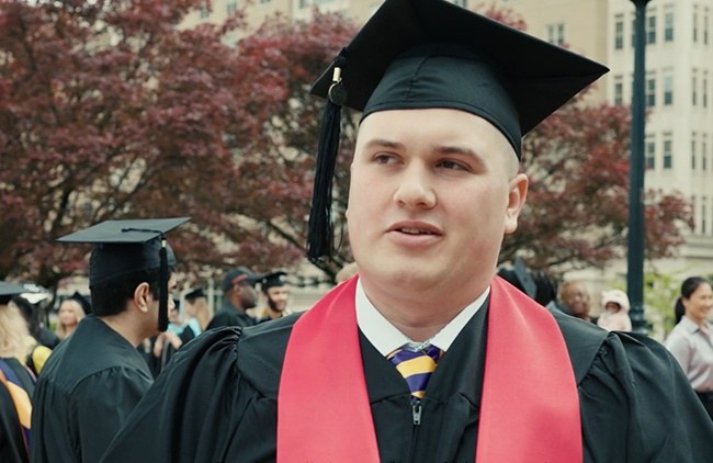 Watch a Carlow military-connected student share their story