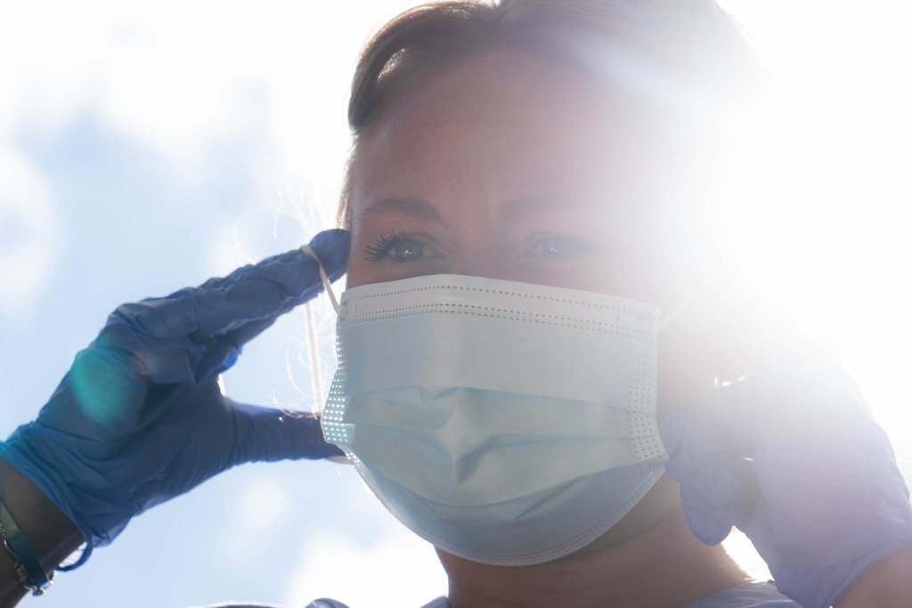 Healthcare professional illustrating Carlow University's hands-on approach to critical thinking